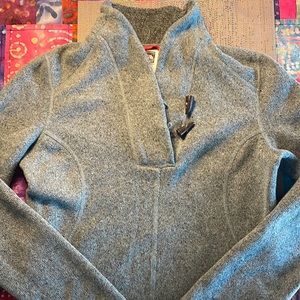 The North Face Teal Toggle Sweater Fleece XS